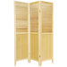 Beadboard 3 Panel Room Divider in Natural