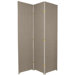 Special Edition Woven Fiber 3 Panel Room Divider in Gray