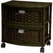 Natural Fiber 2 Drawer Storage Chest