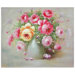 Hand Painted Peonies Boutonniere