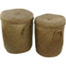 Hand Plaited Rush Grass Laundry Hamper (Set of 2)