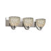 North Bay Three Light Bath Bar in Satin Nickel