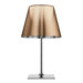 Ktribe Table Lamp with Chrome Body / Plisse Cloth