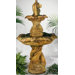 Figurine Cast Stone Gothic Dolphin Tier Fountain
