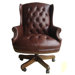 Home Office High-Back Leather Executive Chair with Tufting