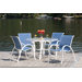 Quick Ship Aruba II Sling Glass 5 Piece Dining Set
