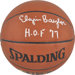 Los Angeles Lakers Autographed Basketball with "HOF 77" Inscription