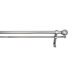 Double Curtain Rod Set in Pewter