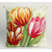 Tulips Square Indoor/Outdoor Pillow in Warm