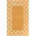 Spello Chain Border Orange Outdoor Rug