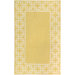 Spello Chain Border Yellow Outdoor Rug