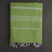 Ayrika Stripes Fouta Towel in Green