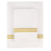 Baratto Piping 300 Thread Count Bamboo Sheet Set in Gold