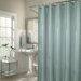 Waves Shower Curtain in Peacock