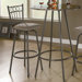 29" Slat Back Swivel Barstool (Set of 2)