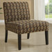 Diamondback Pattern Fabric Slipper Chair