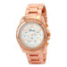 Women's Ultra Femme Rhinestone Accented Rosegold Runway Watch