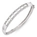 Diamond Sterling Silver Classic Bridal Bangle Bracelet