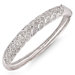 Diamond Woven Platinum Plated Bangle