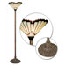 White Jewel Torchiere Lamp