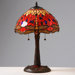 Red Dragonfly Table Lamp with Mosaic Base