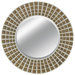 Round Robin Wall Mirror in Rustic Silver Gold