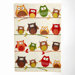 Owl Perched Owls Printed Dishtowel
