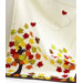 Owl Falling Leaves Dishtowel