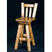 Swivel Log Bar Stool