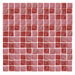 Iridescentz I-Red 1" x 1" Recycled Glass Mosaic in Red