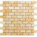 1" x 1" Splitface Onyx Mosaic in Honey