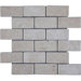 2" x 4" Tumbled Travertine Mosaic in Ivory