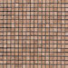 Noce 5/8" x 5/8" Tumbled Travertine Mosaic in Brown