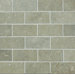 1" x 2" Tumbled Limestone Mosaic in Seagrass