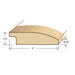 78" Solid Hardwood Unfinished Red Oak Reducer for 1/2" Floors
