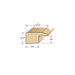 78" Solid Hardwood Unfinished Maple Square Nose