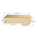 96" Solid Hardwood Unfinished Maple Stair Nose for 3/4" Floors