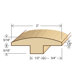78" Solid Hardwood Unfinished Red Oak T-Molding