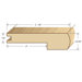 78" Solid Hardwood Unfinished Birch Stair Nose for 1/2" Floors