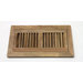 4" x 10" x 3/4" Flush Mount Unfinished Acacia Wood Vent
