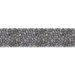 Decorative Pebbles 4" x 39" Interlocking Border Tile in Honed Black Sea