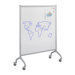 Rumba Screen Magnetic Whiteboard in Gray