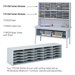 E-Z Sort Steel Mail Sorter Module, Light Gray Steel