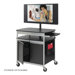 Scoot Flat Panel Multimedia Cart in Black