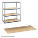 Particleboard Shelves For Steel Pack Archival Shelving, Box of 4