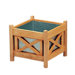 Teak Drachmann Square Flower Box Planter