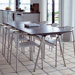 Fiber Concrete Top Ocean Dining Table