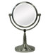Vanity Mirror with LED Surround Light in Satin Nickel