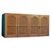 Oak Wine Cooler Credenza with Furniture Trim