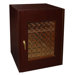 Single Door Oak Wine Cooler with Double Pane Window